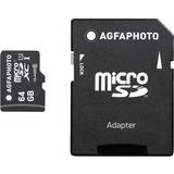 Memory Stick PRO-HG Duo - SD Hukommelseskort & USB Stik AGFAPHOTO MicroSDXC Class 10 64GB