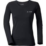 Vaude Dame Overdele Vaude Women's Brand Longsleeve T-shirt - Black