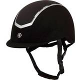 Læder Rytterudstyr Br Sigma Microfiber Glitter Riding Helmet - Black