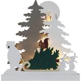 Batteridrevede - Træ Julebelysning Star Trading Forest Friends Julelampe 38cm