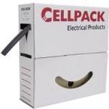CellPack Stikdåser & Forlængerledninger CellPack 127073 Krympeslange uden lim Sort 12.70 mm Krympningshastighed:2:1 8 m