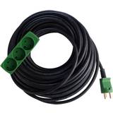 Stikdåse & Forgreningsstik E-Line kabelsæt m/3-vejs stikdåse 25 m