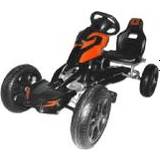 Metal Pedalbiler Megaleg Pedal Gokart Orange til børn 4-10 år