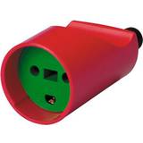 Forlængerstik Schneider Electric LK forlængerled m/jord rød/grøn slagfast 1028002241