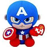 Marvel Tøjdyr Marvel Ty Captain America Beanie 6" Plush Toy