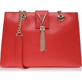Rød - Skind Tasker Valentino Bags Divina Tote Bag - Rosso