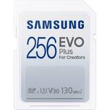 Samsung 256 GB Hukommelseskort Samsung Evo Plus 2021 SDXC Class 10 UHS-I U3 V30 130MB/S 256GB