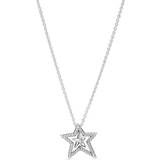 Pandora Blank Halskæder Pandora Pavé Asymmetric Star Collier Necklace - Silver/Transparent