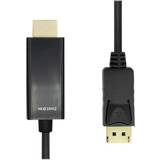 HDMI DisplayPort - Kabeladaptere - Skærmet Kabler ProXtend DisplayPort - HDMI 1m