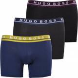 Hugo Boss Herre Underbukser Hugo Boss Contrast Waistband Boxer Briefs 3-pack