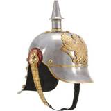 Verden rundt Hjelme vidaXL German Prussian Helmet Antique Replica Larp Silver Steel