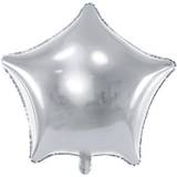 PartyDeco Foil Ballons Star 48cm Silver