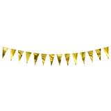 PartyDeco Guld flagbanner