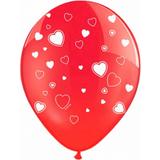 Balloner røde PartyDeco Røde Valentines Balloner
