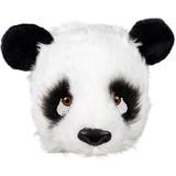 Stof Masker Kostumer Boland Panda Halvmaske
