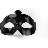 Halloween Masker PartyDeco Ögonmask Metallic Svart