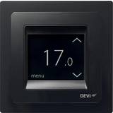 Devi Gulvvarme Devi reg Touch m/ramme, termostat med gulvføler, sort