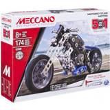 Meccano Byggelegetøj Meccano byggsats 5-i-1 Motor junior stål blå 176 st
