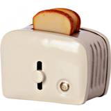 Rollelegetøj Maileg miniature toaster og brød, off-white