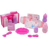 Johntoy Plastlegetøj Dukker & Dukkehus Johntoy vårdkit Baby Rose tjejer 15 x 10 cm rosa 8-del