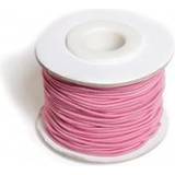 Pink Hobbymaterialer Elastiksnor 1,2mmx25m Lyserød