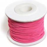 Pink Hobbymaterialer Elastiksnor Pink 1,2mm 25m