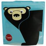 3 Sprouts Blå Babyudstyr 3 Sprouts Bear Sandwich Bag 2-pack