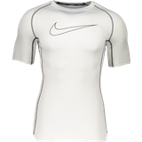 Nike Herre Toppe svedundertøj Nike Dri-Fit Pro Short Sleeve Top Men - White/Black