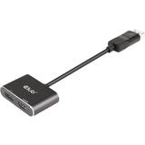 DisplayPort - USB B micro Kabler Club 3D DisplayPort-DisplayPort/HDMI/USB Micro B M-F 0.2m