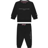 Tommy Hilfiger Tracksuits Børnetøj Tommy Hilfiger Baby Essential Logo Sweatshirt & Joggers Set - Black (KN0KN01357)