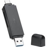 Hukommelseskortlæser Goobay USB-C 2in1 card reader for MicroSD/SD (58261)