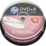 HP DVD Optisk lagring HP DVD+R DL 8.5GB 8x Spindle 10-Pack