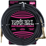 6,3 mm (1/4 TRS) kabler Ernie Ball Angled 6.3mm-6.3mm 7.6m