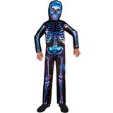 Skeletter Udklædningstøj Amscan Skelet Neon Børnekostume