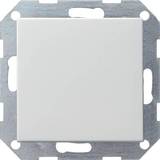 Gira Elkomponenter Gira System 55 Push switch Intermediate pure white
