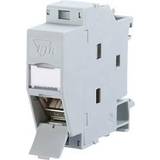 Metz BTR network socket for DIN rail mounting CAT 6A 180°