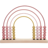 Kuglerammer Little Dutch Spel av Trä Wooden pink rainbow abacus