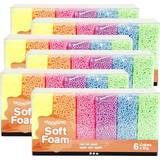 Soft Foam, ass. farver, 6x6pk