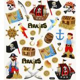 Klistermærker Creativ Company Stickers m. glitterdetaljer Pirater 1 ark