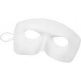 Plast Masker Harlekin Maske Hvid