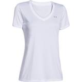 Under Armour Tech V Neck T-shirt Women - White/Metallic Silver