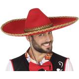 Mexicansk udklædning Th3 Party Hat Mexicansk mand Rød