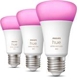 Philips hue e27 color ambiance Philips Hue White Ambiance LED Lamps 6.5W E27 3-pack