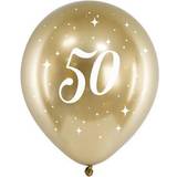 Latexballoner PartyDeco Balloner 50 År Guld