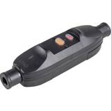 As - Schwabe Kabelclips & Fastgøring as - Schwabe 45221 Safety in-line socket PRCD 230 V Black IP55