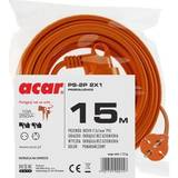 ACAR Elartikler ACAR HSK DATA M01806, 15 m, 1 AC stikkontakt(er) Indendørs/udendørs, Polyvinylchlorid (PVC) Orange, Have