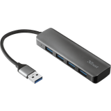 3.1 (gen.1) - Grå Kabler Trust USB A-4xUSB A M-F (3.2 Gen.1) 0.1m