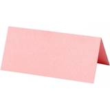 Lykønskningskort & Invitationskort Bordkort rosa str. 9x4 cm 220 g 20stk