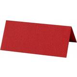 Lykønskningskort & Invitationskort Bordkort, rød 9x4cm