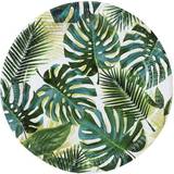 Sankthans Engangstallerkner Talking Tables Disposable Plates Tropical Fiesta Palm Leaf 8-pack